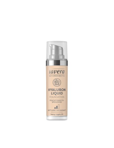 Maquillaje Fluido Hyaluron 01 Ivory Light 30Ml de Lavera