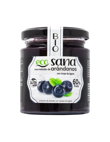 Mermelada Extra Arandano S/Azucar Con Agabe Sirope Bio 260G