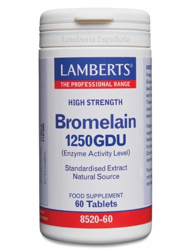 Bromelina 60 Comprimidos de Lamberts