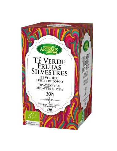 Te Verde Frutas Silvestres Infusion 20Bolsitas Bio de Artemis Bio