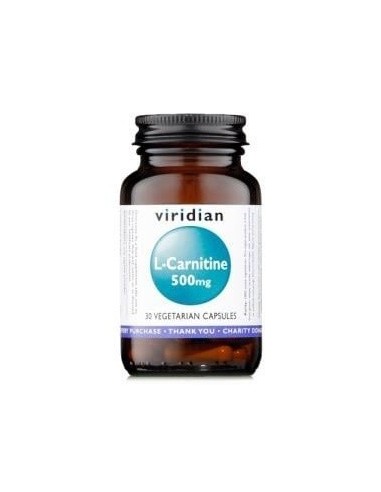 L-Carnitina 500Mg 30 Cápsulas Veg. Viridian