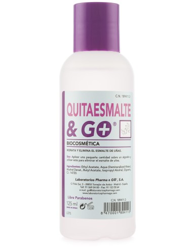 Quitaesmaltes & Go 125 Ml de Pharma&Go