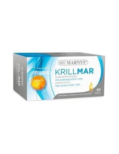 Krillmar ? Aceite De Krill Antártico Con Alto Contenido En Epa + Dha   60 Cápsulas  Marnys