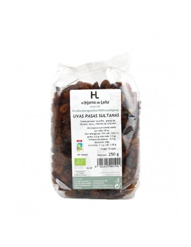 Pasas Sultana Eco 250 G de Horno De Leña