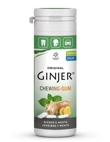 Ginjer Chicles Menta 30 Gr Stevia de Lemonpharma