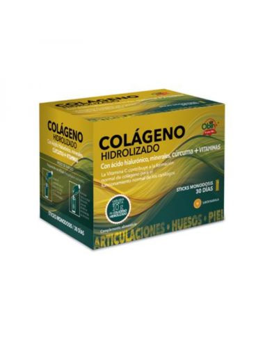 Colágeno hidrolizado 10 gr. 30 stick_x000D_
 de Obire