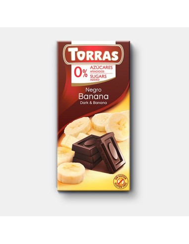 Chocolate Negro Con Banana 75 Gr de Torras