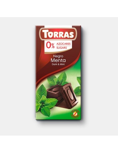 Chocolate Negro Con Menta 75 Gr de Torras