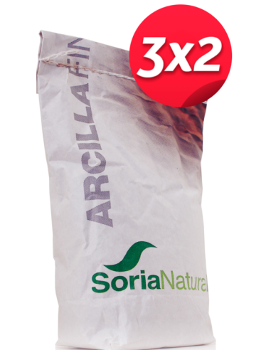 Pack 3x2 Arcilla Fina 1 kg de Soria Natural