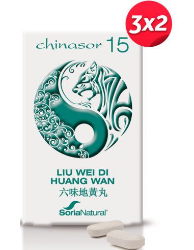 Pack 3x2 Chinasor 15 Liu Wei Di Huang Wan de Soria Natural