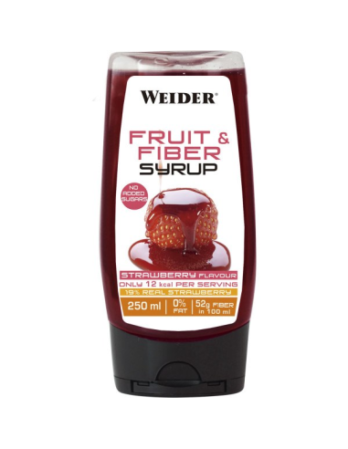 Weider Fiber and Fruit Syrup Fresa 250 ml