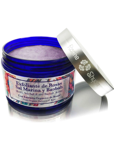 Exfoliante De Rosas Sal Marina Y Baobab 300 gramos de Radhe Shyam