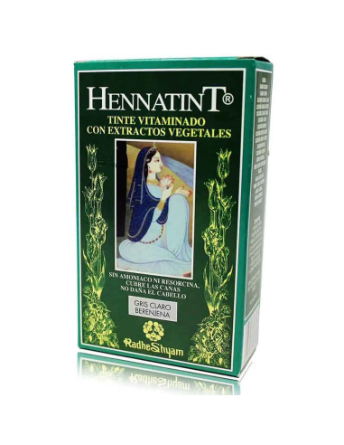 Hennatint Gris Claro Berenjena 120 ml de Radhe Shyam