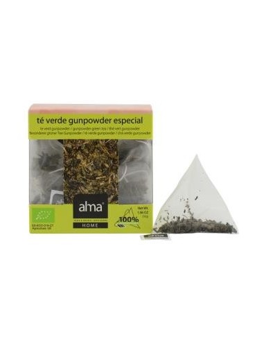 Te Verde Gunpower Infusion 15Piramide. Eco Vegan Alma Home