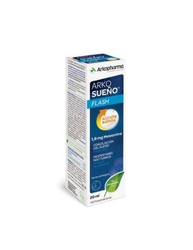 Arkorelax Sueño Flash Spray Sublingual 20 Mililitros Arkopharma