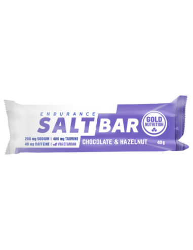 Endurance Salt Bar Choco-Avellana 15Ud. de Gold Nutrition