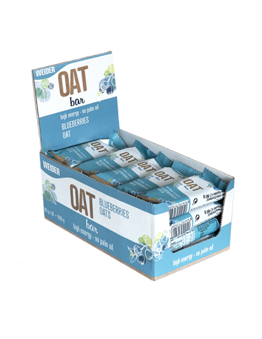 Oat Bar Blue Berry 60 gr 20 uds de Weider