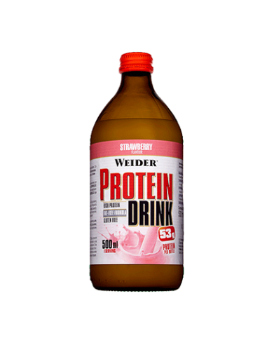 Protein Drink Fresa 500 ml 12 uds de Weider