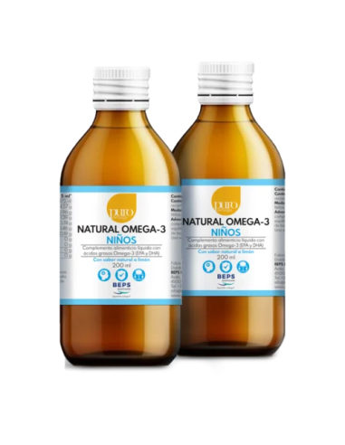 PAck 2 uds Natural Omega 3 Niños 200Ml. de Puro Omega