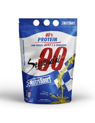 Secuencial 80 Vainilla Bolsa 2Kg. Nutrisport