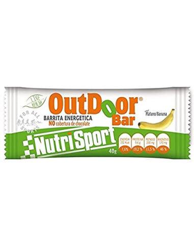 Barrita Energetica Outdoor Platano Caja 20Unid. Nutrisport