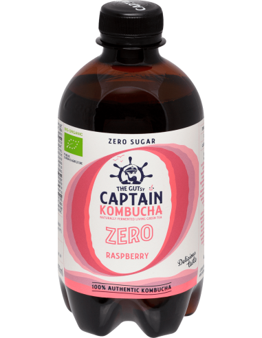 Kombucha Zero Frambuesa 400 Mililitros Bio Captain