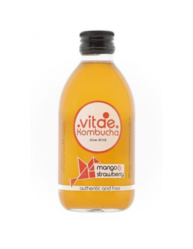 Kombucha Mango Y Fresa Grande Bio 500 ml de Vitae Kombucha