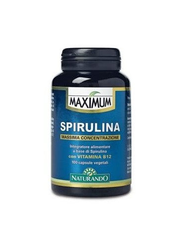 Maximum Spirulina 100 Cápsulas  Naturando