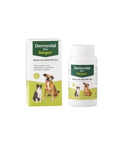 Dermovital Zinc Perros Y Gatos 60 Comprimidos Stangest Vet