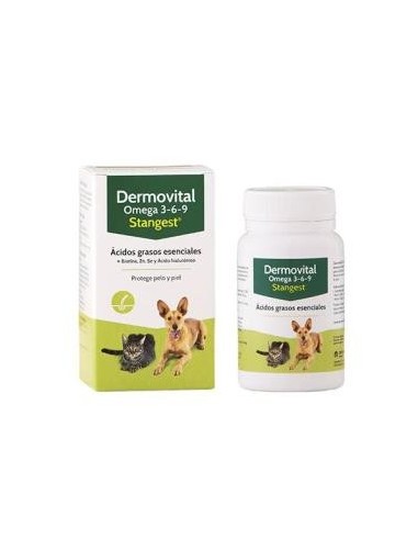 Dermovital Omega 3-6-9 Perros Y Gatos 60 Cápsulas  Stangest Vet