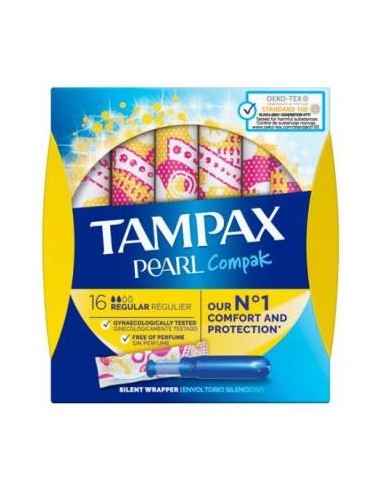 Tampax Compak Pearl Regular 16Ud Tampax