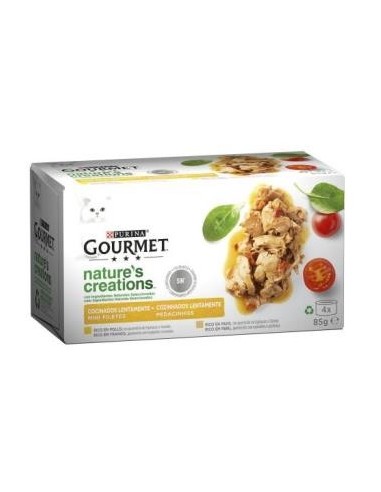 Gourmet Nature Chicken  Caja 24X85 Gramos Purina Vet