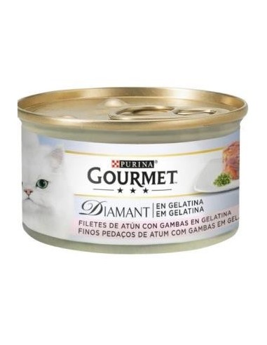 Gourmet Diamant Laminas Atun Gambas Gelat. 24X85Gr Purina Vet