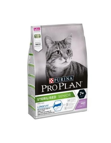 Pro Plan Feline Adult Sterilised +7 Pavo 3 Kilos Purina Vet