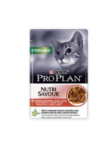 Pro Plan Feline Sterilised Carne 26X85 Gramos Purina Vet