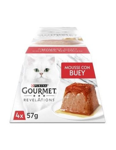 Gourmet Revelations Mousse Ternera Caja 6X4X57 Gramos Purina Vet