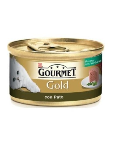 Gourmet Gold Mousse Pato Espinaca Caja 24X85 Gramos Purina Vet