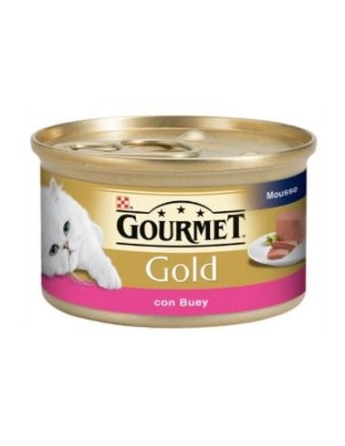 Gourmet Gold Mousse Buey Caja 24X85 Gramos Purina Vet