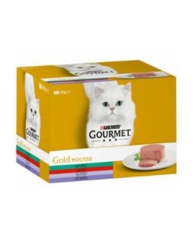 Gourmet Gold Mousse Ternera Caja 24X85Gr Multipack Purina Vet