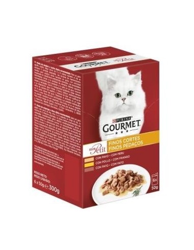 Gourmet Mon Petit Aves Caja 6X50 Gramos Purina Vet