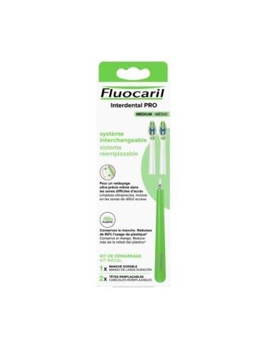 Fluocaril INTERDENTAL PRO Système Interchangeable Medium, Kit de