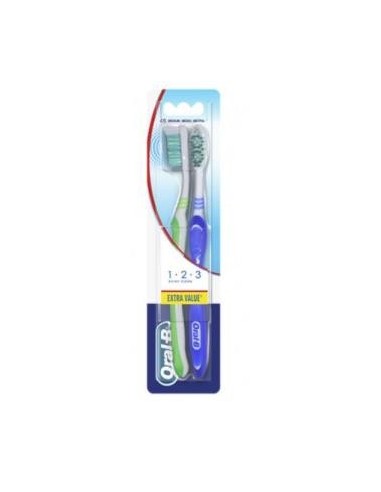 Cepillo 124 Shiny Clean Duo Medio Oral-B