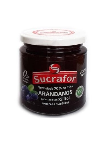 Mermelada De Arandano 70% Fruta 0% Azucar 260 Gramos Sucrafor