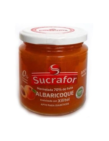 Mermelada De Albaricoque 70% Fruta 0% Azucar 260Gr Sucrafor