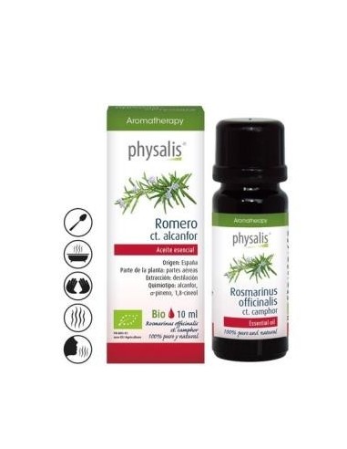 Romero Ct.Alcanfor Aceite Esencial 10Ml. Bio de Physalis