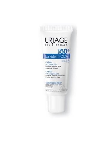 Bariederm Cica Spf50+ Crema 40 Mililitros Uriage