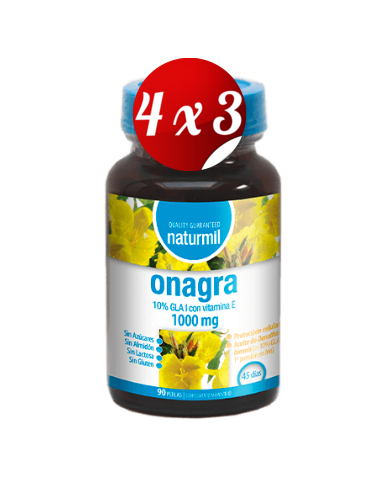 Pack 4x3 uds Onagra 1000 Mg Perlas 90 Capsulas De Dietmed