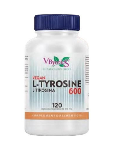 VEGAN L-Tyrosine 600 120 Cápsulas Vegetales Vbyotics