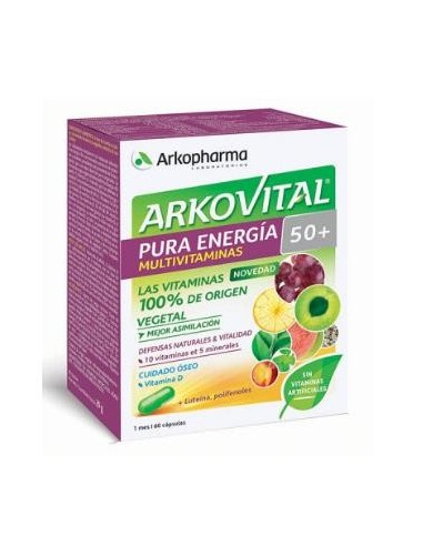 Arkovital Pura Energia Senior +50 60 Cápsulas  Arkopharma