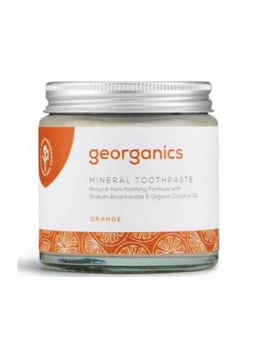 Dentifrico Mineral Naranja Crema 120 Mililitros Georganics